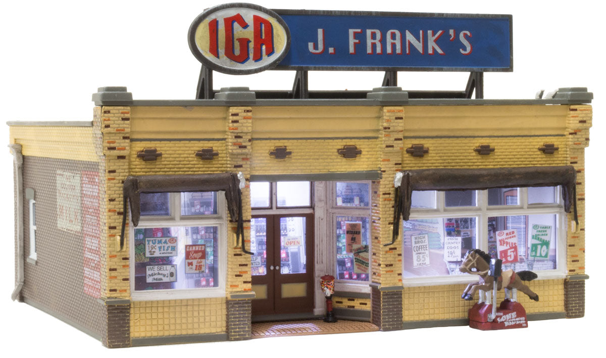 Woodland Scenics 5050 J. Frank's Grocery (Lit) HO Scale