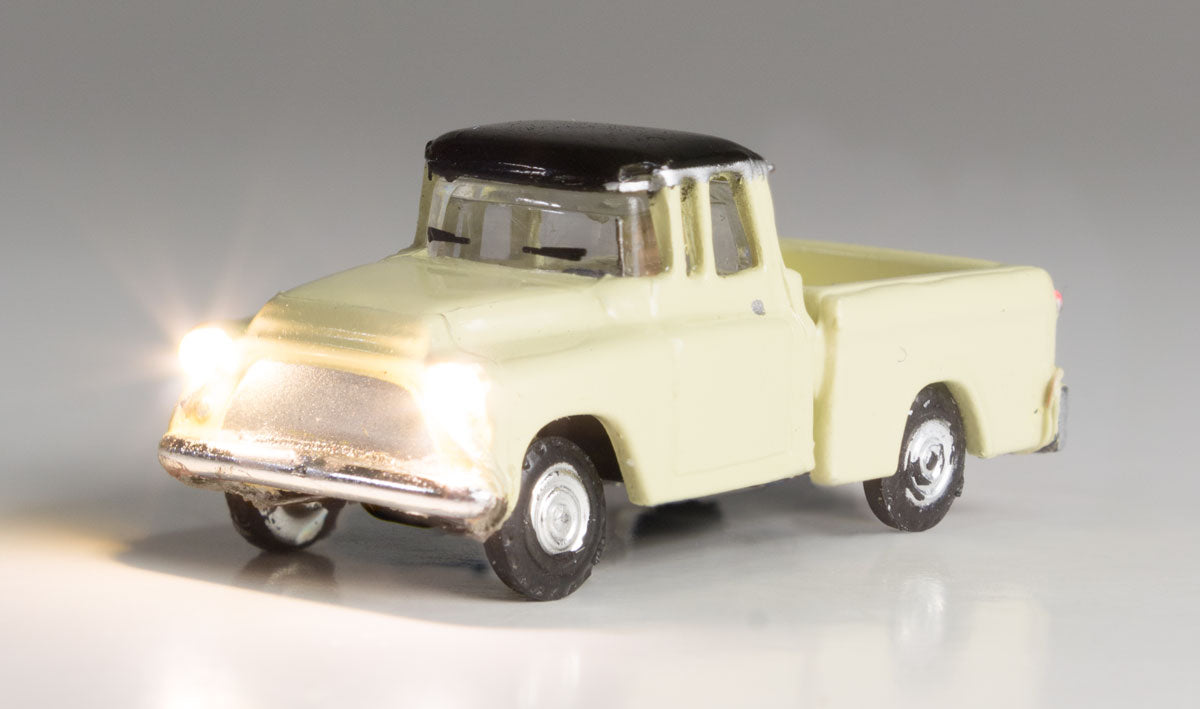 Woodland Scenics 5617 Just Plug(R) Lighted Vehicle -- Work Truck (Light Yellow)