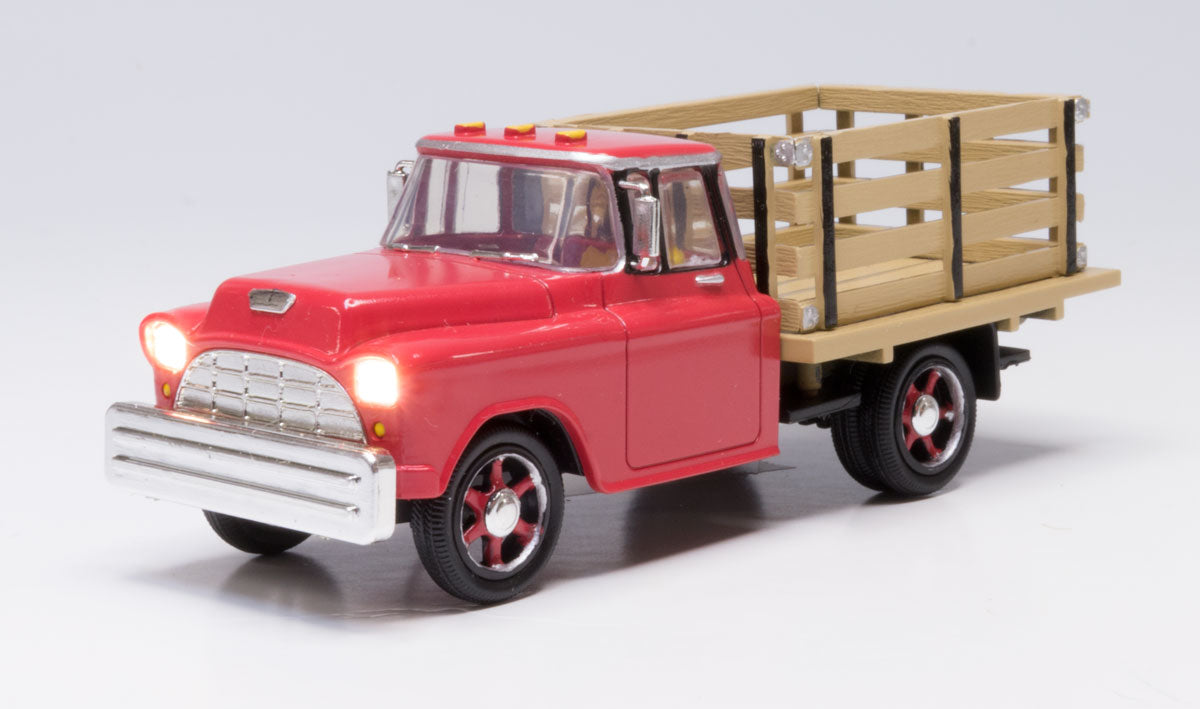 Woodland Scenics 5975 Just Plug(R) Lighted Vehicle -- Heavy Hauler (red)