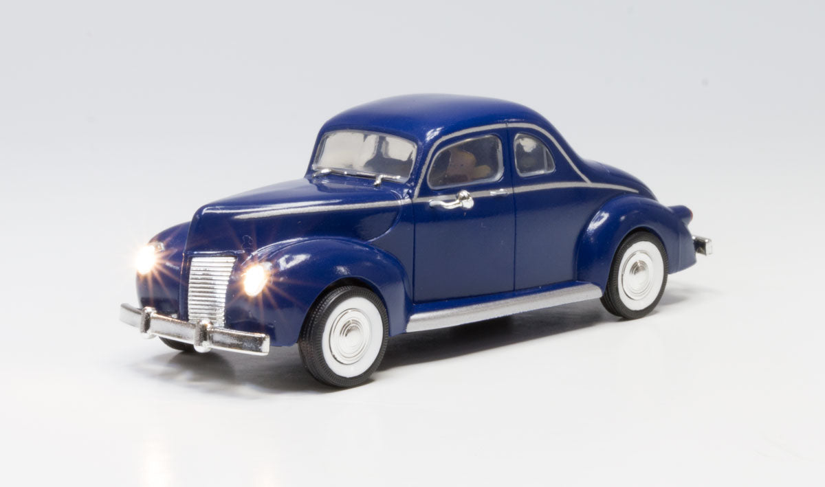 Woodland Scenics 5978 Blue Coupe - Just Plug(R) Lighted Vehicle -- Blue