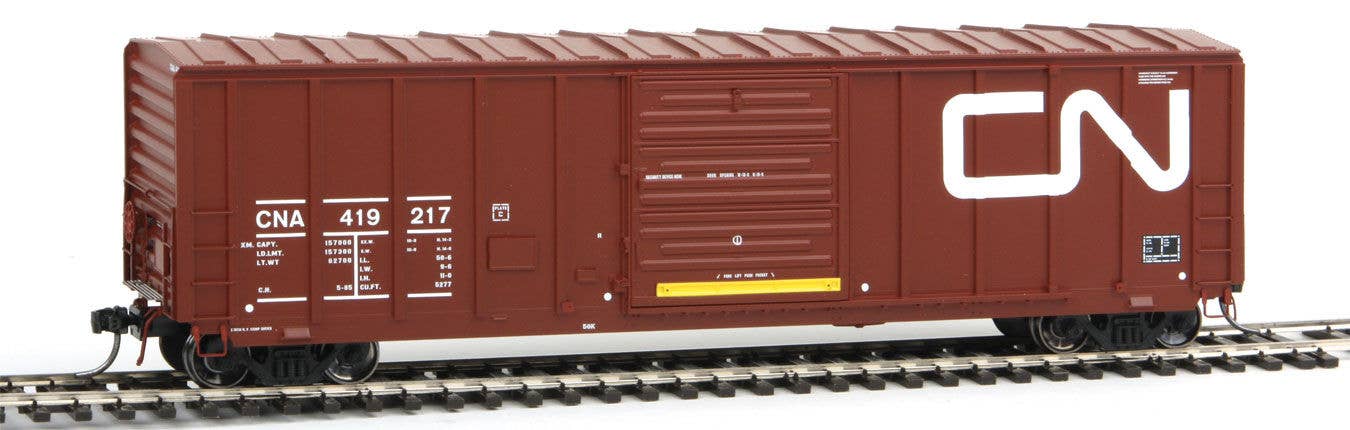 Intermountain HO 47503 Pullman-Standard 5277 Cu.Ft. Exterior-Post Boxcar - Pinnacle - Canadian National (Boxcar Red, white, yellow, Large Noodle Logo)