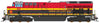 Intermountain HO 497107 GE ET44C4 Tier 4 - DCC (ESU Lokpilot) - Kansas City Southern (red, black, yellow)