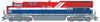 Intermountain HO 497110 GE ET44C4 Tier 4 - DCC (ESU Lokpilot) - Canadian National 3115 (BC Rail Heritage, red, blue, white)