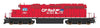 Intermountain N 69386 EMD SD40-2 - Standard DC - Canadian Pacific (Candy Apple Red, white, Dual Flags System Logo)