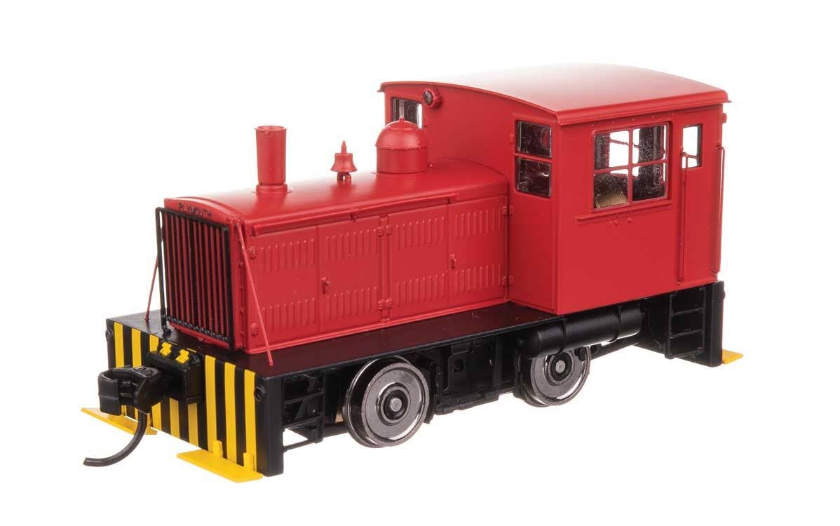 Walthers HO 10017 Plymouth ML-8 Industrial Switcher - Standard DC - Red with Pilot Stripes