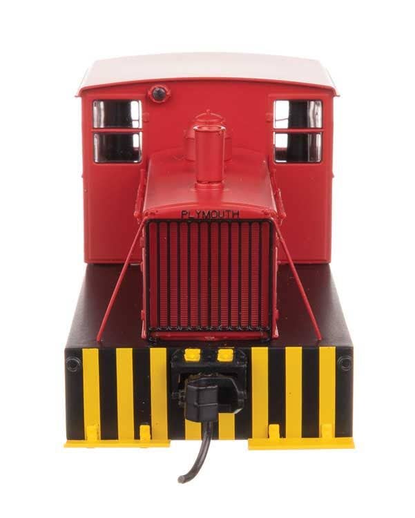 Walthers HO 10017 Plymouth ML-8 Industrial Switcher - Standard DC - Red with Pilot Stripes