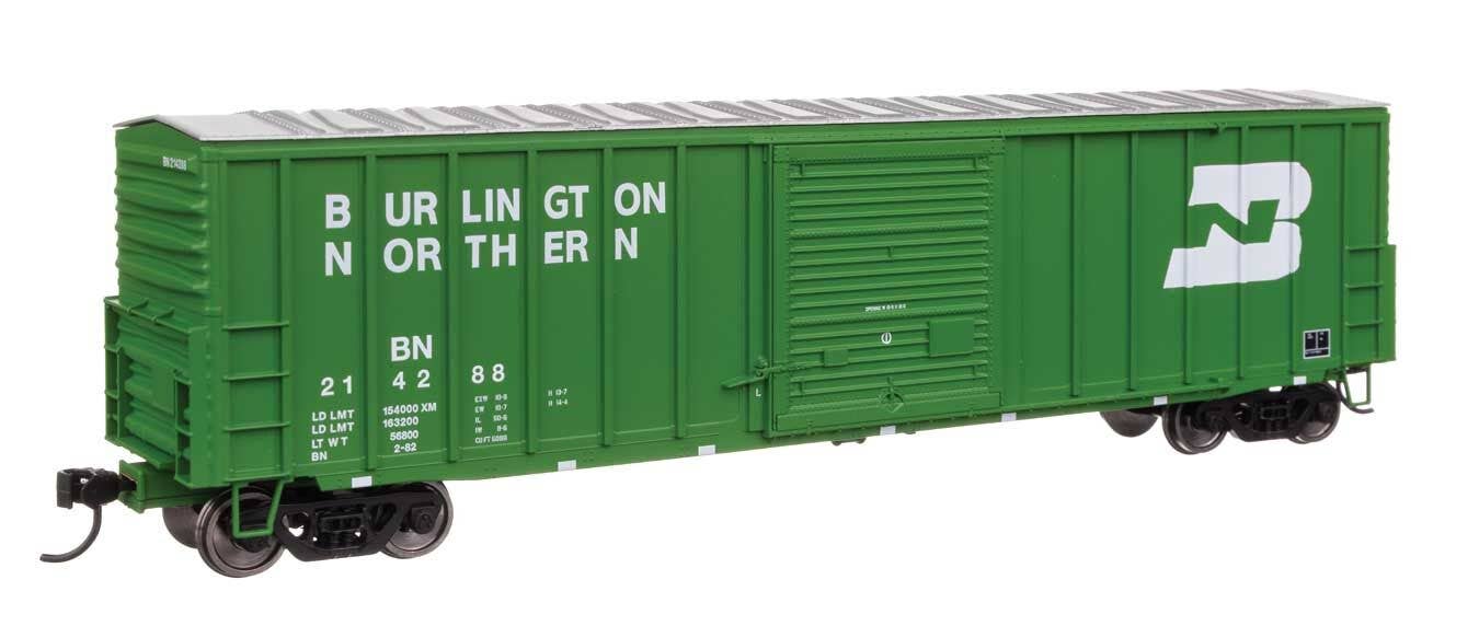 Walthers HO 46026 50' ACF Exterior Post Dreadnaught End Plate B Boxcar - Burlington Northern #214288