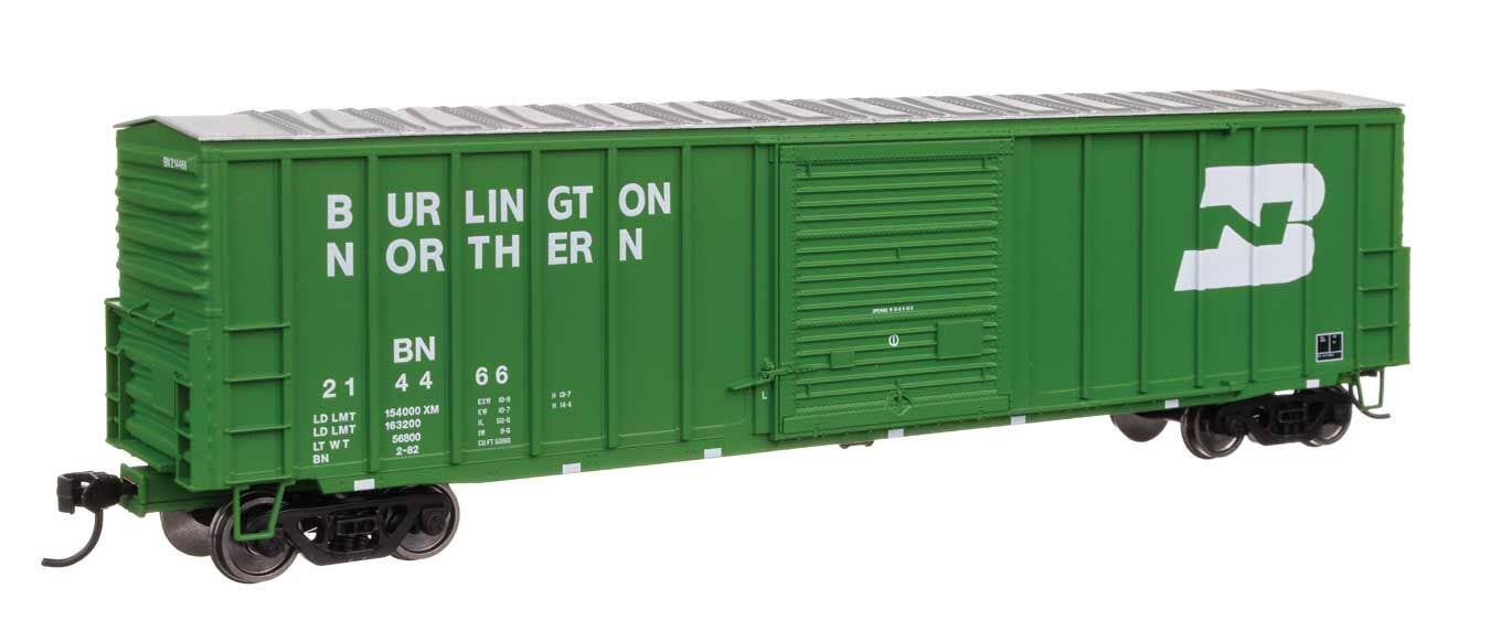 Walthers HO 46027 50' ACF Exterior Post Dreadnaught End Plate B Boxcar - Burlington Northern #214266