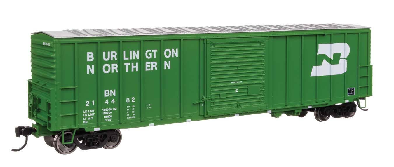 Walthers HO 46028 50' ACF Exterior Post Dreadnaught End Plate B Boxcar - Burlington Northern #214482