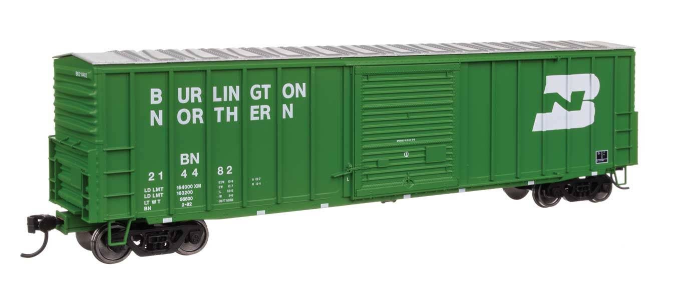 Walthers HO 46028 50' ACF Exterior Post Dreadnaught End Plate B Boxcar - Burlington Northern #214482