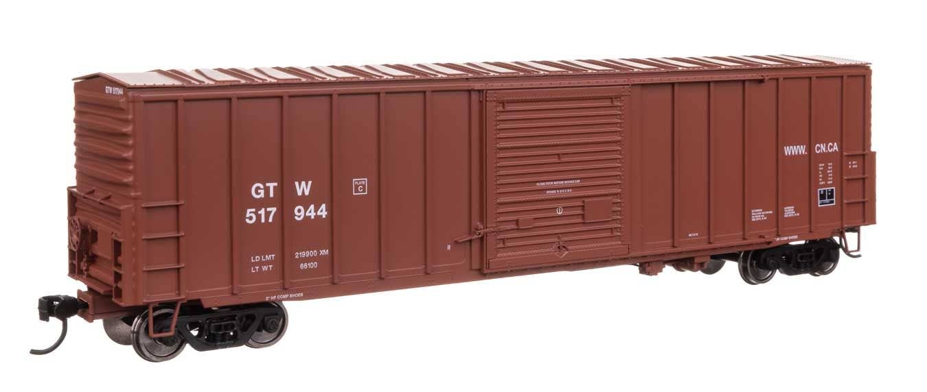 Walthers HO 46042 50' ACF Exterior Post Dreadnaught End Plate B Boxcar - Grand Trunk Western #517944