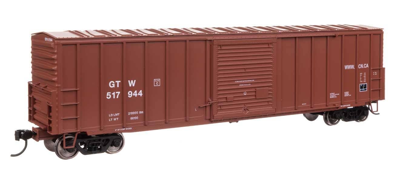 Walthers HO 46042 50' ACF Exterior Post Dreadnaught End Plate B Boxcar - Grand Trunk Western #517944