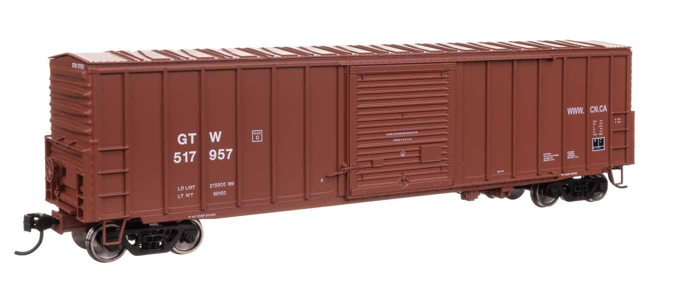 Walthers HO 46043 50' ACF Exterior Post Dreadnaught End Plate B Boxcar - Grand Trunk Western #517957