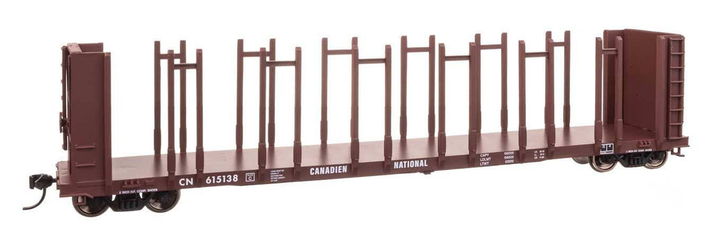 Walthers HO 50802 63' Pulpwood Flatcar - Ready to Run - Canadian National #615138