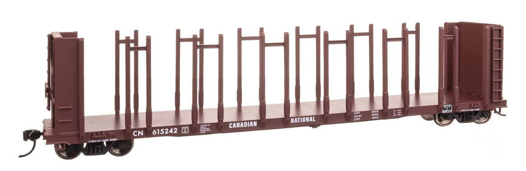Walthers HO 50803 63' Pulpwood Flatcar - Ready to Run - Canadian National #615242