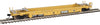 Walthers HO 5629 Thrall Rebuilt 40' Well Car - Trailer-Train DTTX #53033 (yellow, black; Black & White Logo)