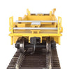 Walthers HO 5629 Thrall Rebuilt 40' Well Car - Trailer-Train DTTX #53033 (yellow, black; Black & White Logo)