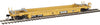 Walthers HO 5631 Thrall Rebuilt 40' Well Car - Trailer-Train DTTX #53135 (yellow, black; Black & White Logo)