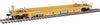 Walthers HO 5631 Thrall Rebuilt 40' Well Car - Trailer-Train DTTX #53135 (yellow, black; Black & White Logo)