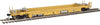 Walthers HO 5632 Thrall Rebuilt 40' Well Car - Trailer-Train DTTX #53235 (yellow, black; Black & White Logo)