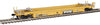 Walthers HO 5647 Thrall Rebuilt 40' Well Car - TTX DTTX #747387 (yellow, black, black & white logo, yellow conspicuity stri
