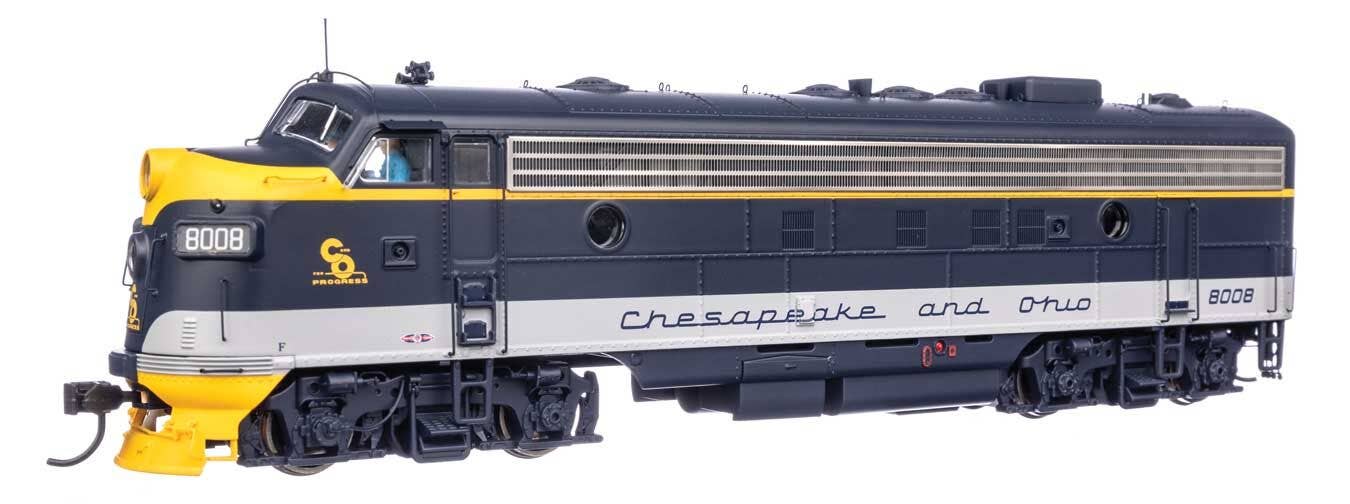 Walthers HO 42548 EMD FP7 LokSound 5 Sound & DCC - Chesapeake & Ohio #8008 (As-delivered)