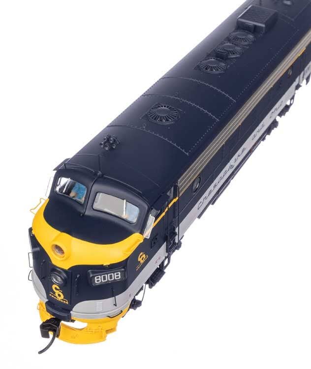 Walthers HO 42548 EMD FP7 LokSound 5 Sound & DCC - Chesapeake & Ohio #8008 (As-delivered)