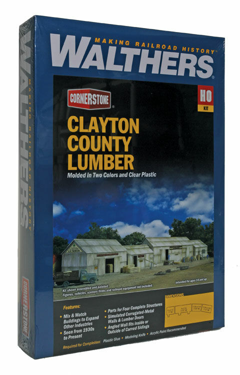 Walthers Cornerstone 2911 Clayton County Lumber -- Kit