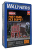 Walthers HO 3660 Post Road Pet Supply - Kit - 3-5/8 x 5-1/8 x 5" 9.2 x 13 x 12.7cm