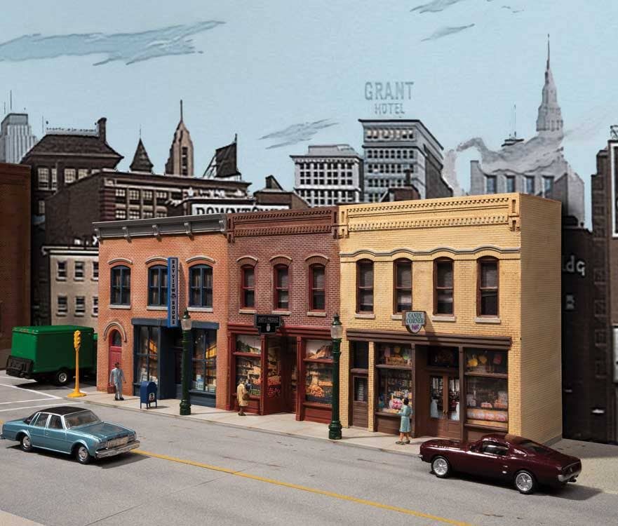 Walthers HO 4072 Merchant Row Background Building - Kit