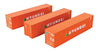 Walthers HO 18203 40' Flat Panel Container - 3-Pack - Hyundai