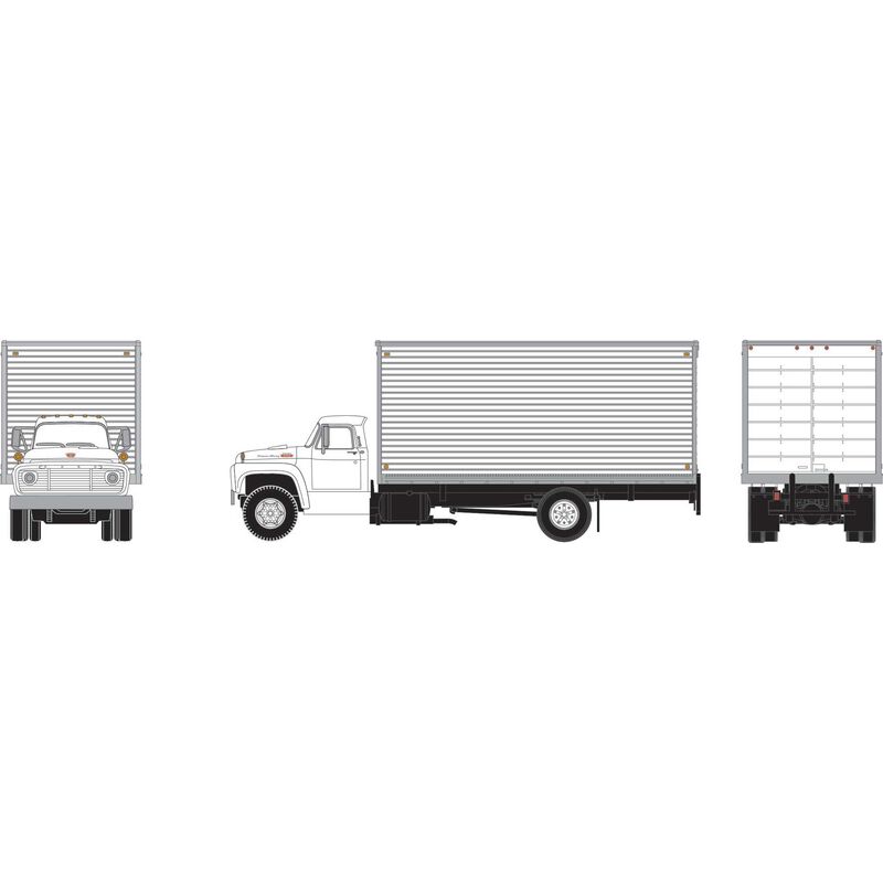 Athearn ATH10058 HO Ford F850 Box Van, White