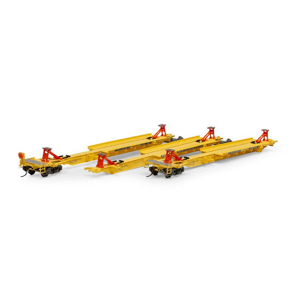 Athearn ATH15534 HO RTR 57' Trinity Spine Car, TTRX/Faded #360999(3)