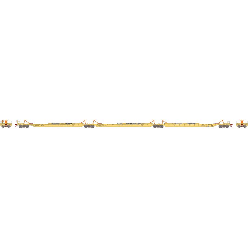 Athearn ATH15534 HO RTR 57' Trinity Spine Car, TTRX/Faded #360999(3)