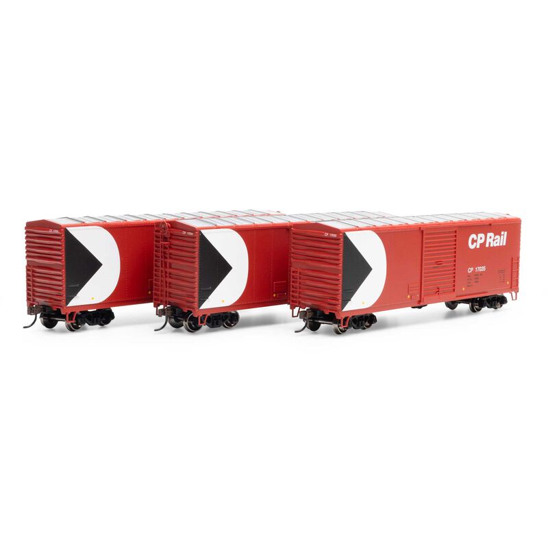 Athearn ATH67968 HO 40' Modern Box Car, CPR #17024 / #17029 / #17035 (3)