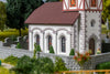 Faller 130679 HO Village church with churchyard