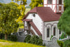 Faller 130679 HO Village church with churchyard