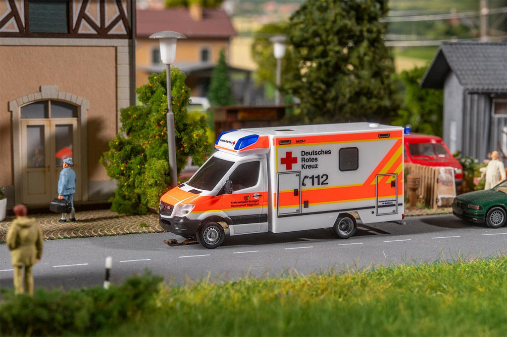 Faller 161445 HO MB Sprinter DRK Ambulance (HERPA)