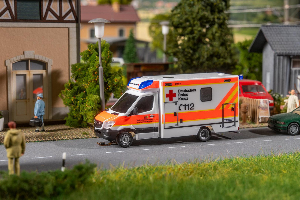Faller 161445 HO MB Sprinter DRK Ambulance (HERPA)