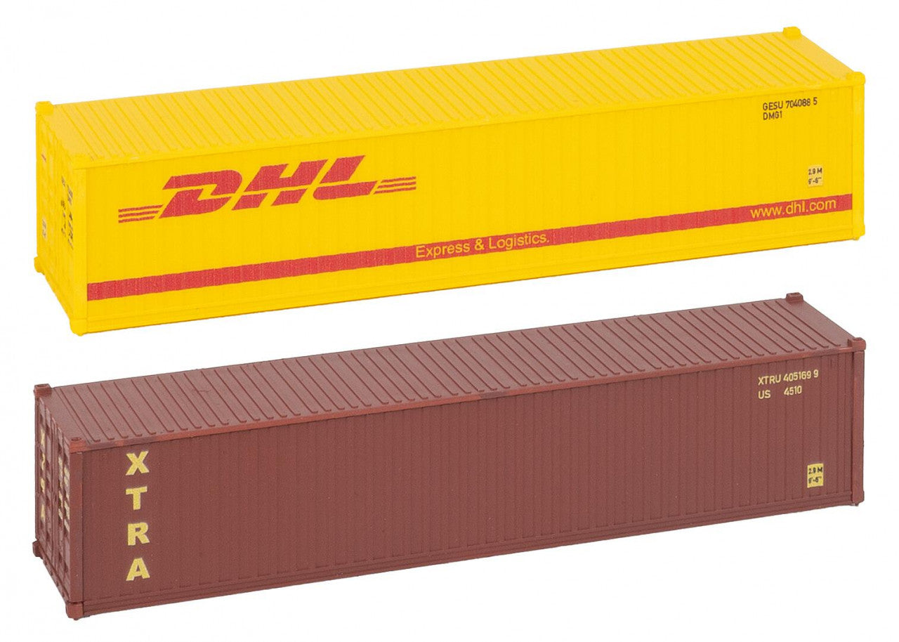 Faller 182056 HO 40' Container DHL and XTRA