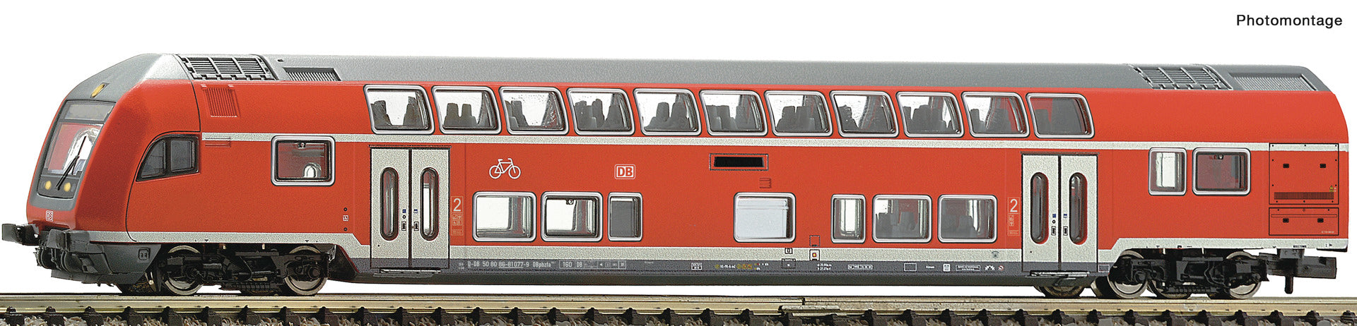 Fleischmann 6270082 N 2nd class double-deck control cab coach, DB AG
