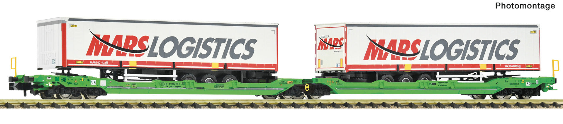 Fleischmann 6660102 N Articulated double-pocket wagon T3000e, CFL Cargo