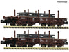 Fleischmann 6660135 N 2 piece set: Heavy-duty flat wagon, ÖBB