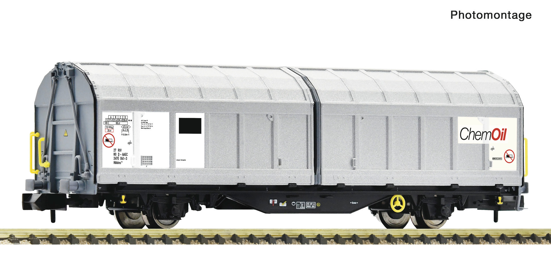 Fleischmann 6660137 N Sliding wall wagon, AAE Cargo