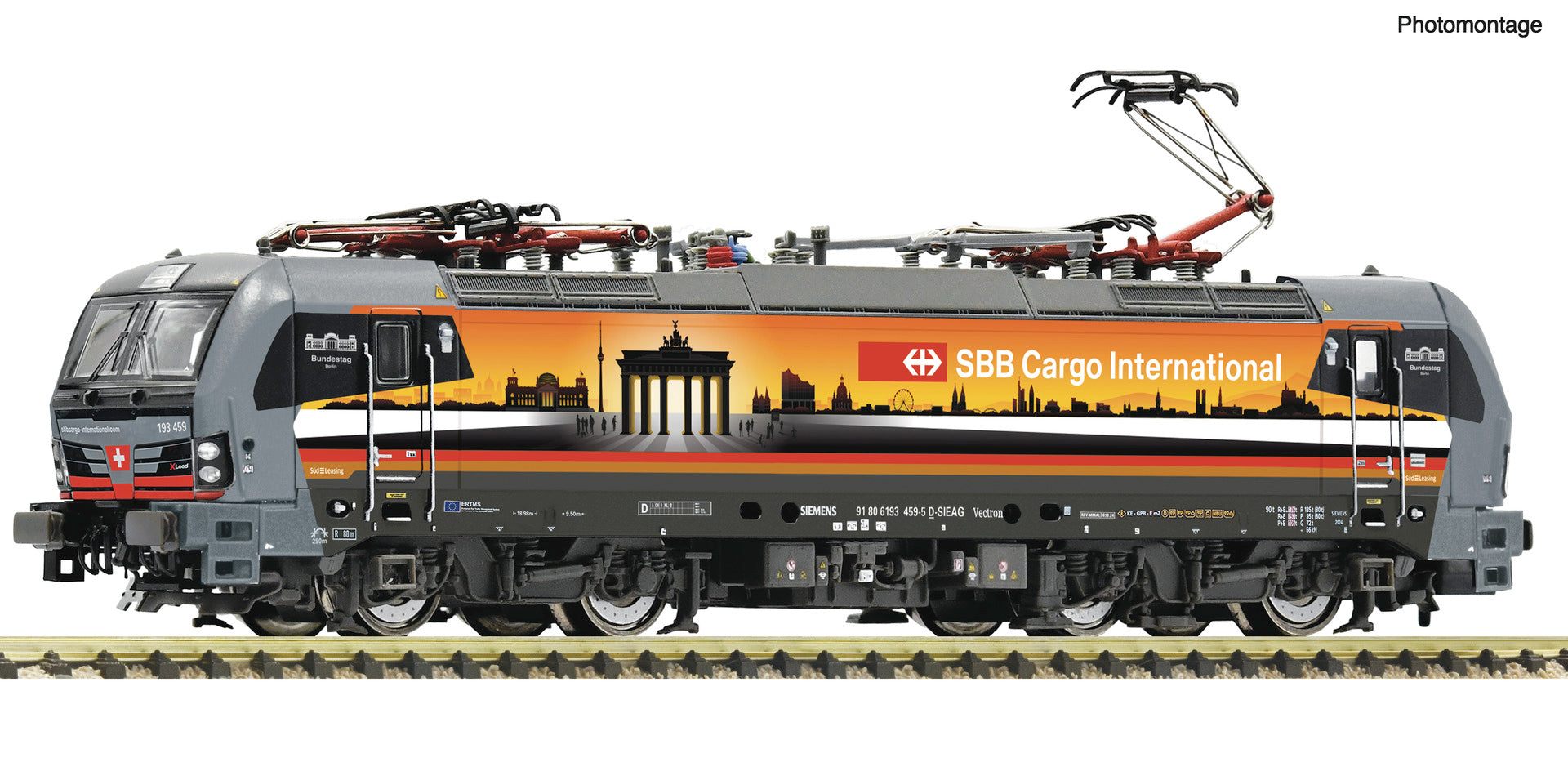 Fleischmann 7570074 N Electric locomotive 193 459-5 "Deutschlandpiercer", SBB Cargo International, DCC Digital Sound
