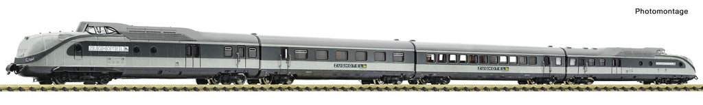 Fleischmann 7770009 N 4 piece set: DMU class 601 "Zughotel", RailAdventure
