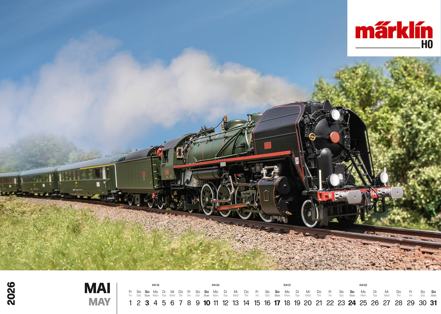 Marklin 19726 Märklin/Trix Wall Calendar for 2026