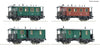 Roco 6200190 HO 4 piece set: Passenger train, kkStB