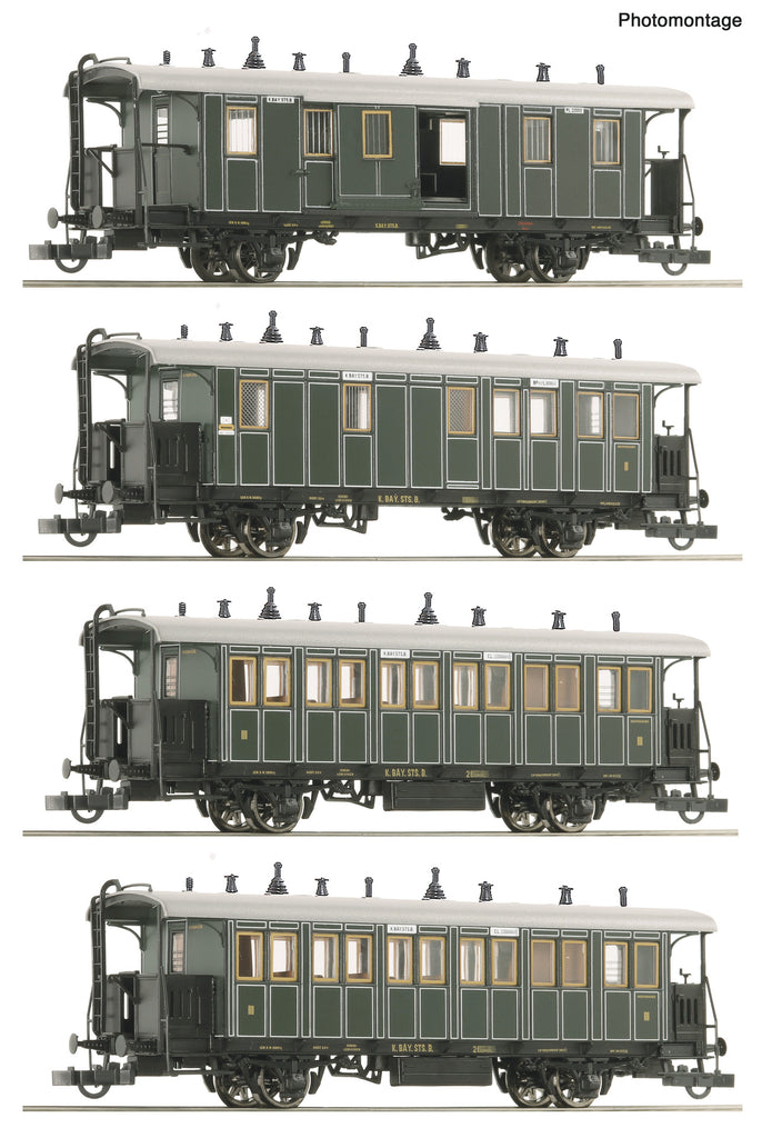 Roco 6200197 HO 4 piece set: Local passenger train, K.Bay.Sts.B.