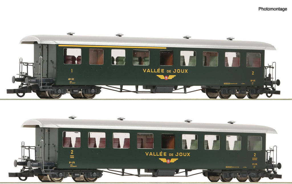 Roco 6200198 HO 2 piece set: "Seetalbahn" coaches, PB